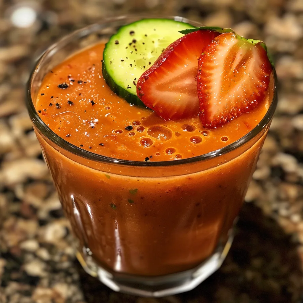 Strawberry Gazpacho – EASY & JUICY