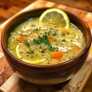 GREEK Lemon Chicken Soup (Avgolemono) – EASY & CLASSIC