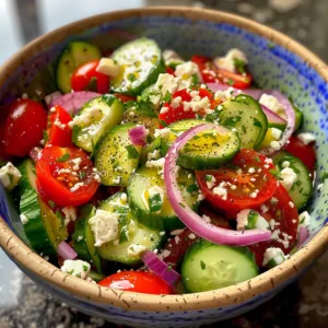 MEDITERRANEAN Cucumber Salad – FRESH & HEALTHY