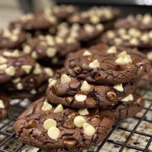 Double Chocolate Chip Cookies – EASY & RICH