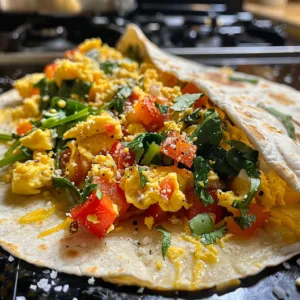 Veggie Breakfast Burrito – HEALTHY & QUICK