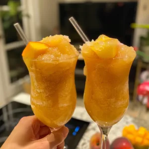 Mango Peach Rosé Slush – EASY & VIRAL