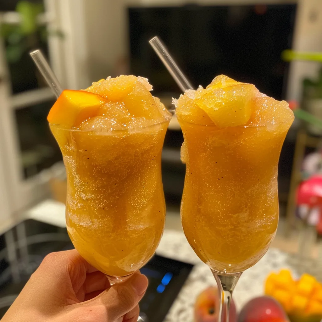 Mango Peach Rosé Slush – EASY & VIRAL