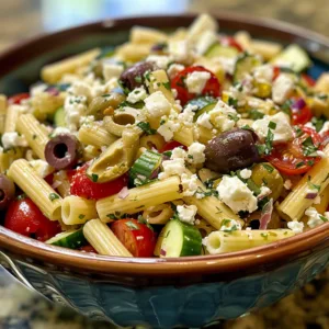MEDITERRANEAN Pasta Salad – EASY & FRESH