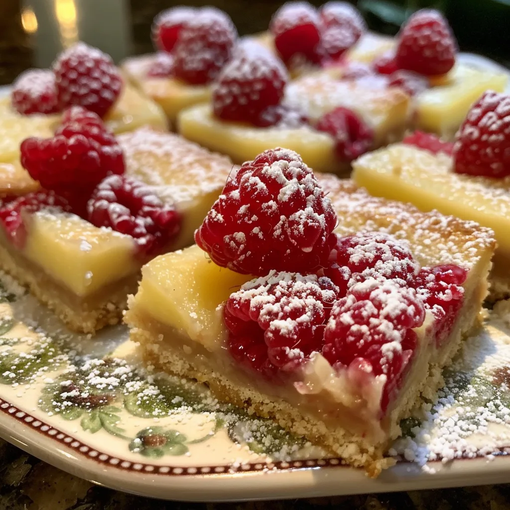 Raspberry Lemon Bars – FRUITY & TART