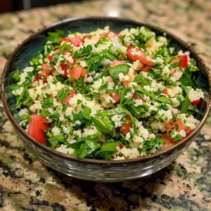 MEDITERRANEAN Cauliflower Tabbouleh – EASY & HEALTHY