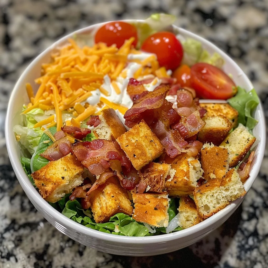 Bacon Ranch Cornbread Salad Recipe
