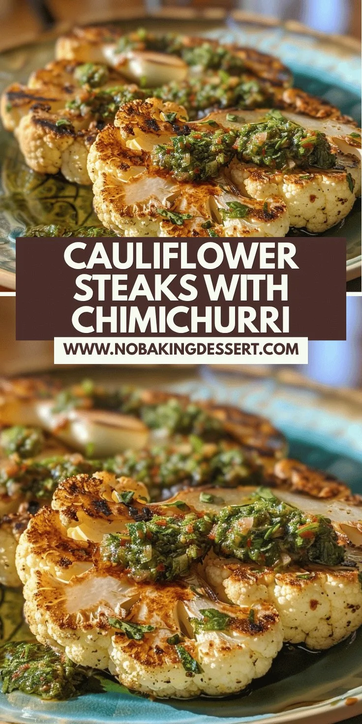 Cauliflower Steaks with Chimichurri Recipe