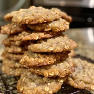 Chewy homemade oatmeal cookies fresh out of the oven