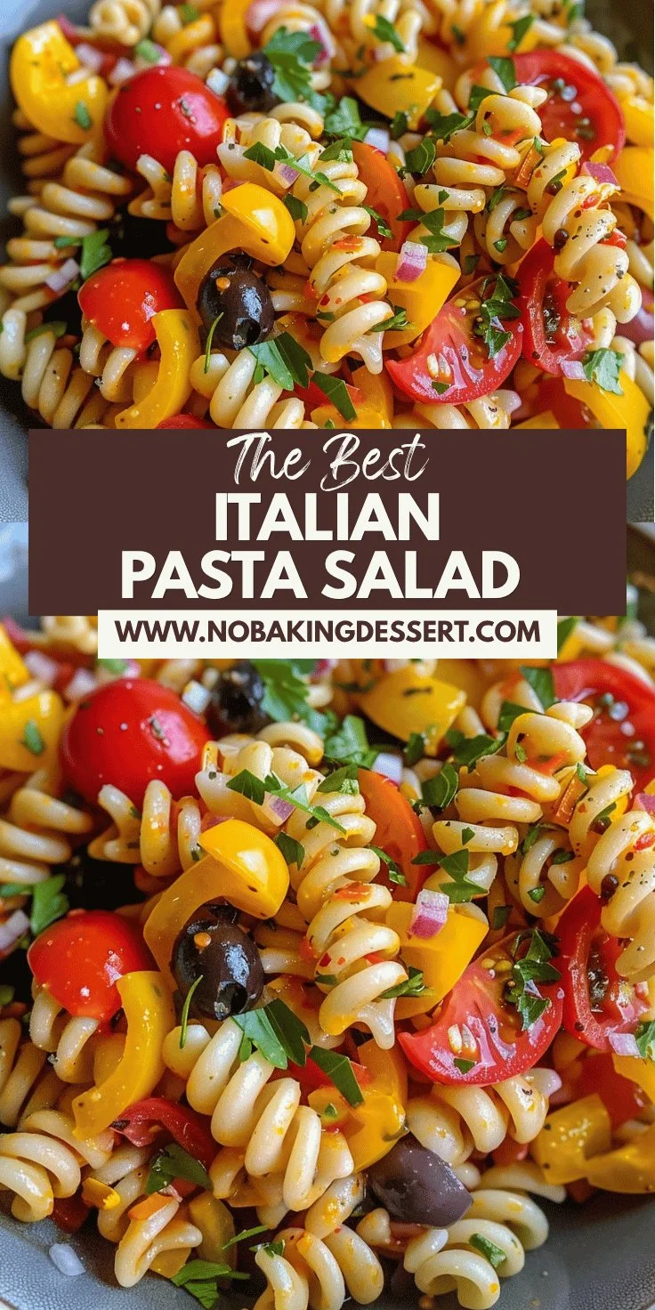 Cold Pasta Salad with Italian Dressing