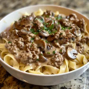 Copycat Beef Stroganoff Recipe 2 Delicious homemade beef stroganoff served over egg noodles.
