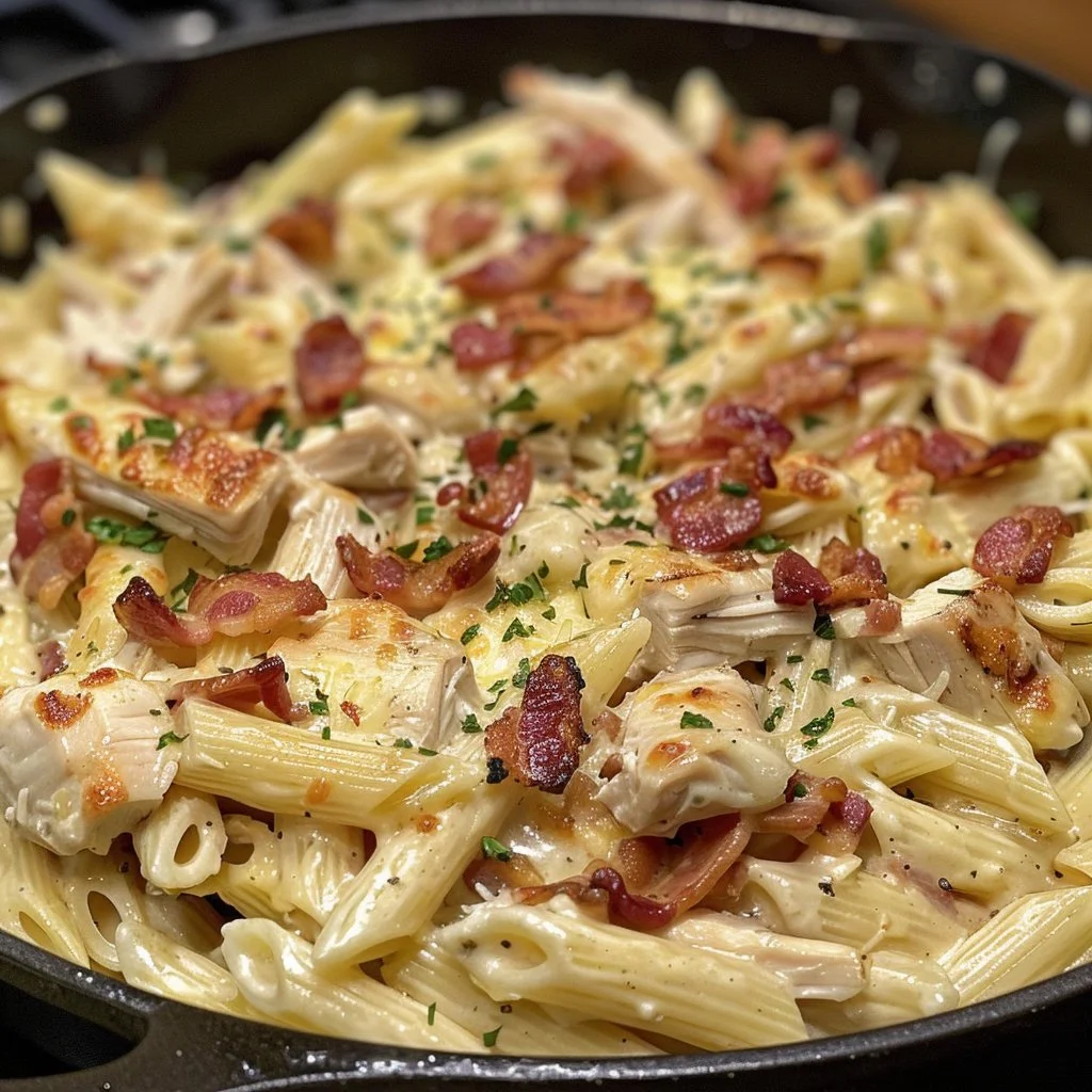 Creamy Ranch Chicken Pasta with Bacon