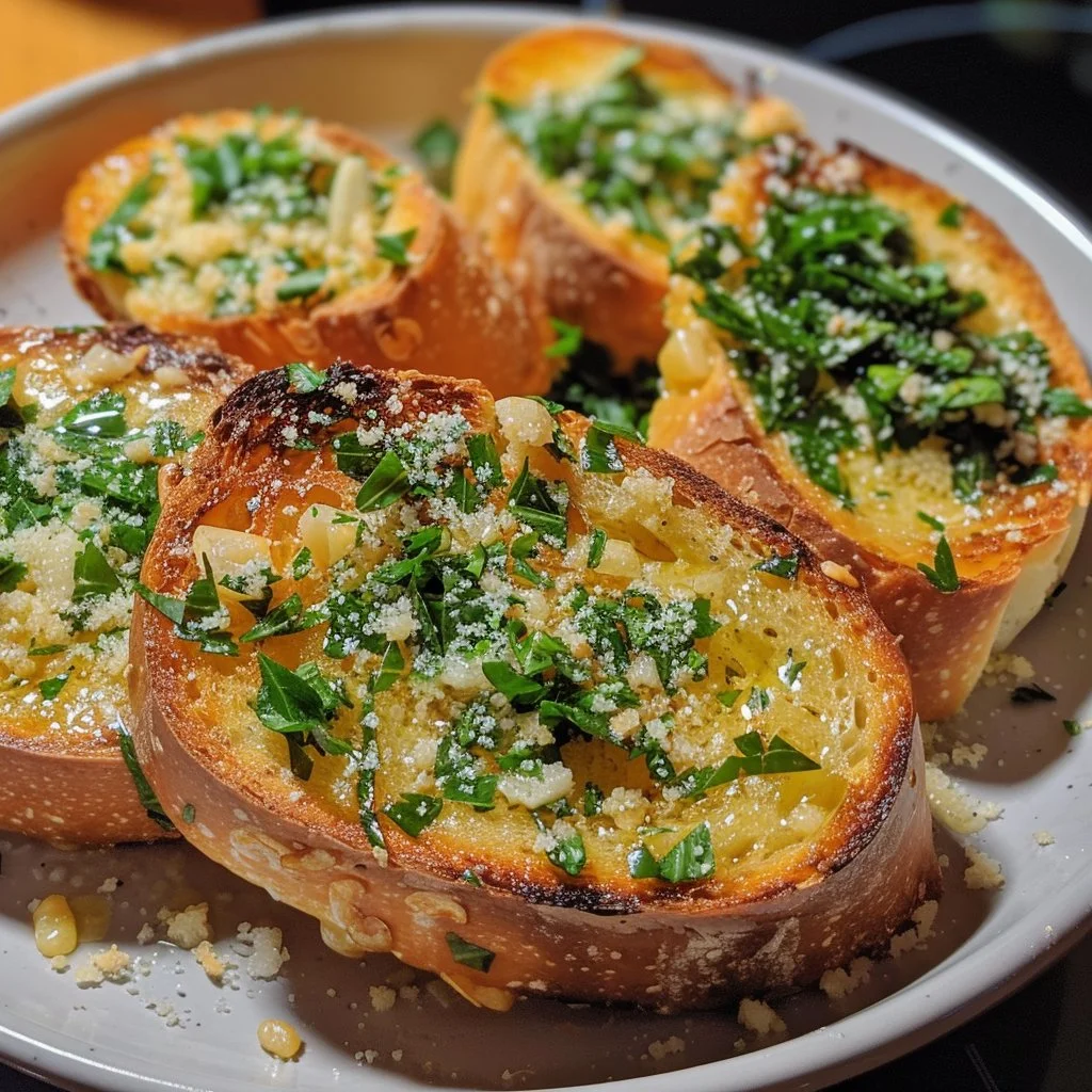 Garlic Bread Toasted Slices Recipe