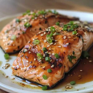 Ginger Miso Salmon dish with vibrant colors and garnishes