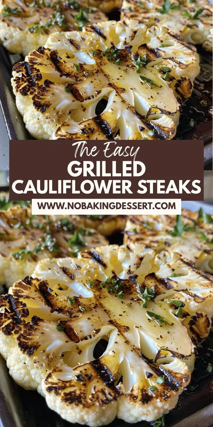 Grilled Cauliflower Steaks - Easy Must-Try Recipe