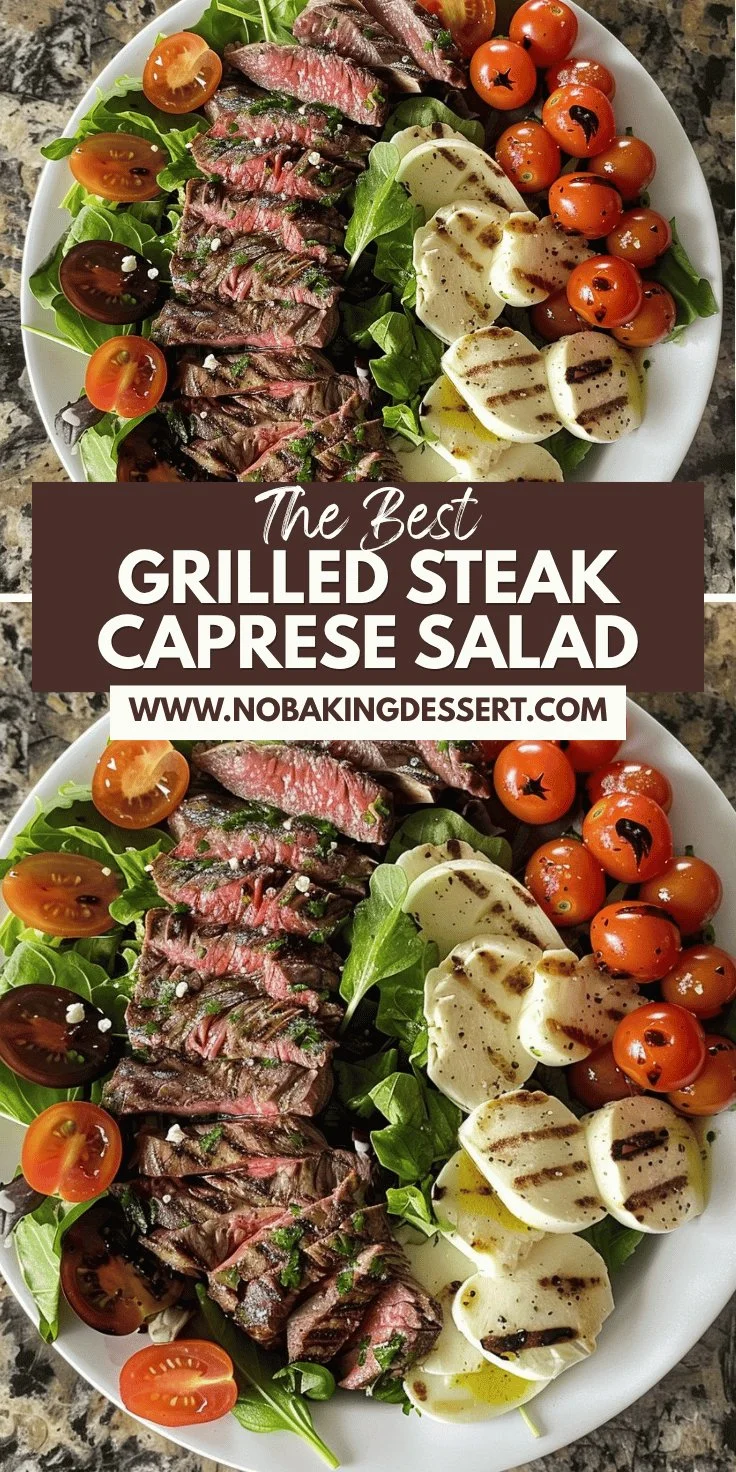 Grilled Steak Caprese Salad