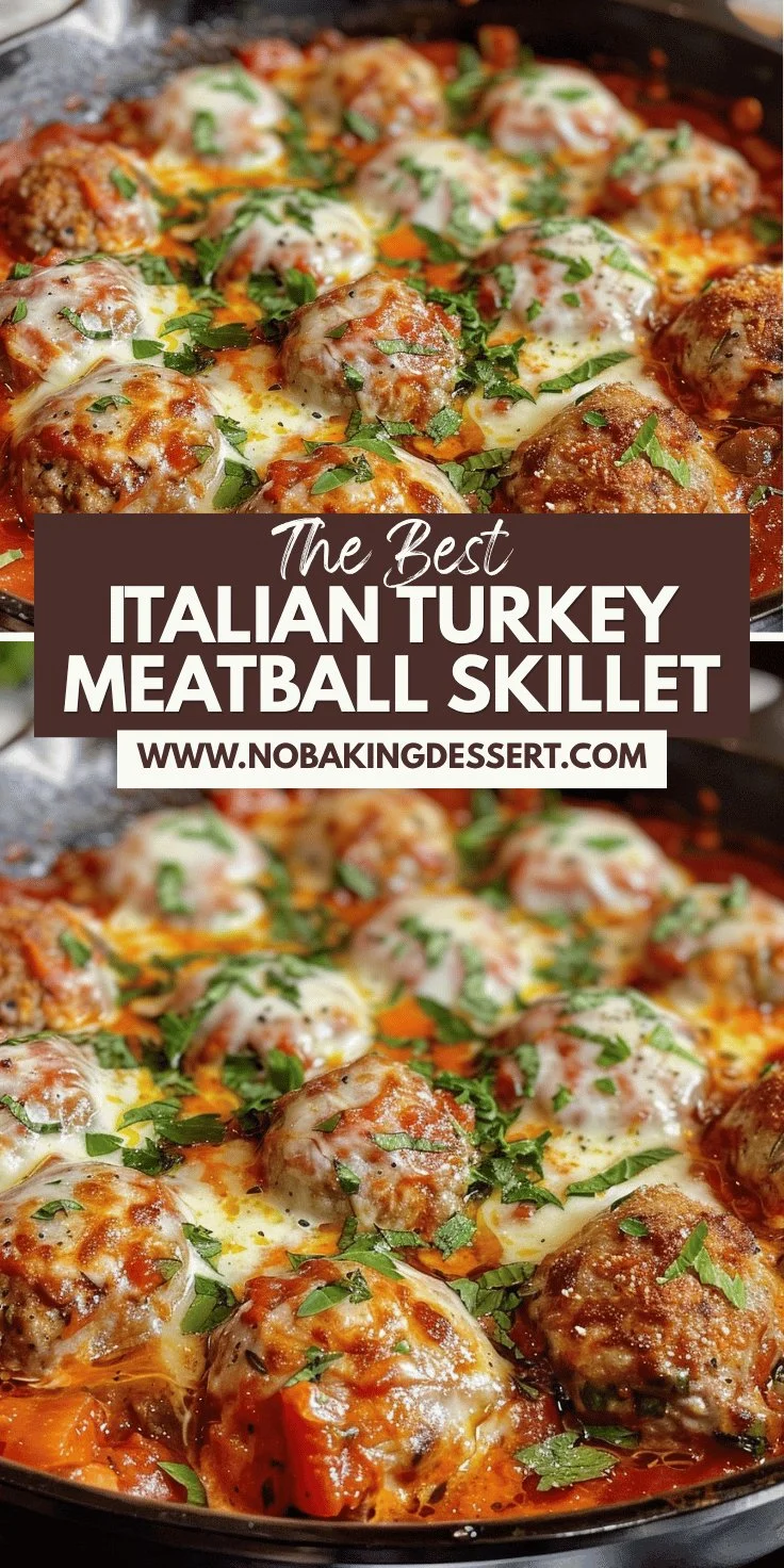 Italian Turkey Meatball Skillet Recipe