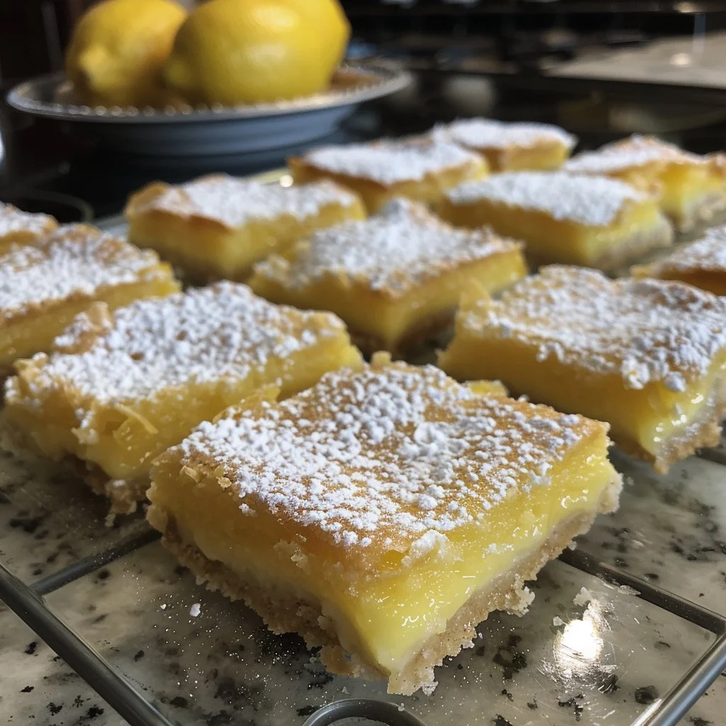 Lemon Bars with Powdered Sugar Recipe