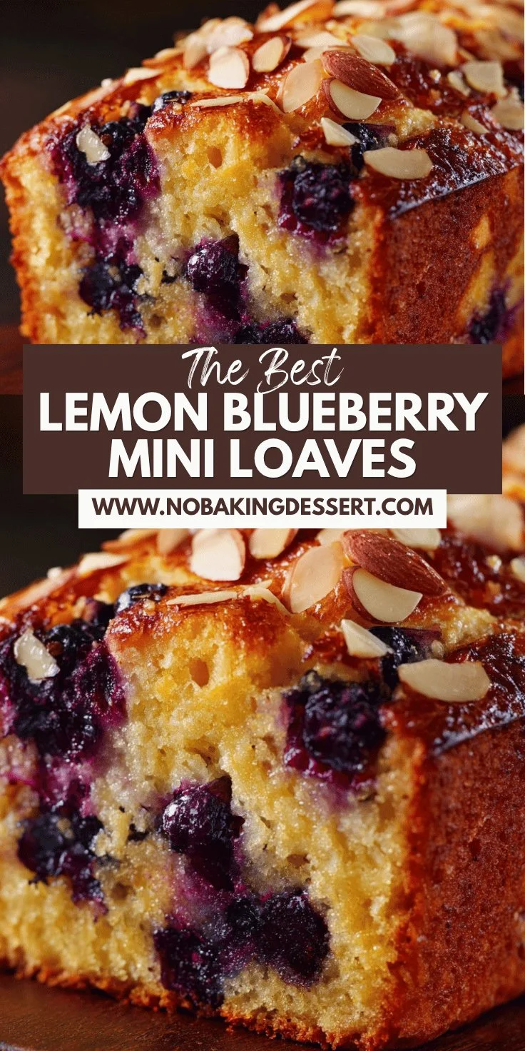 Lemon Blueberry Almond Mini Loaves Recipe