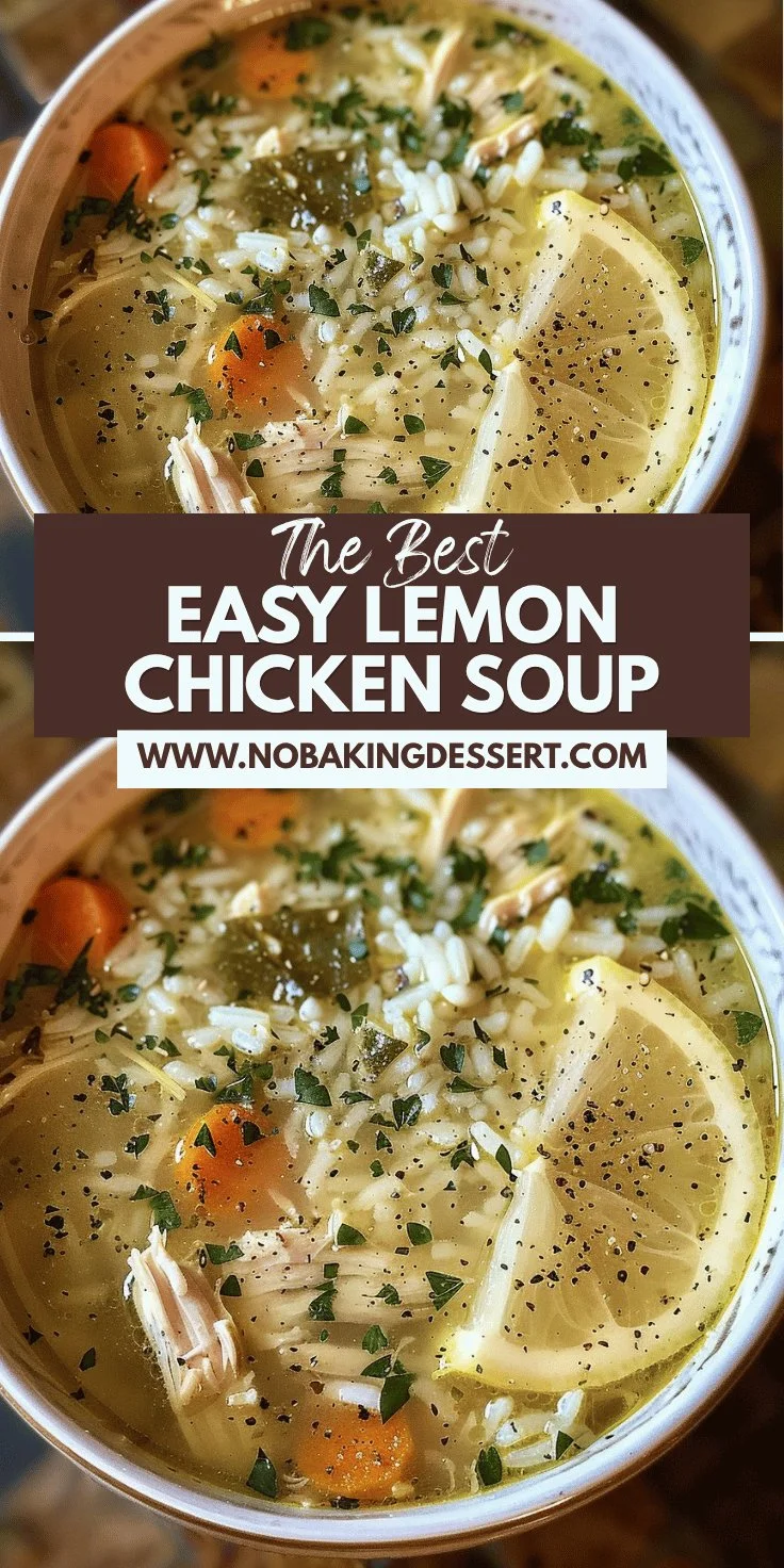 Lemon Chicken Rice Soup Recipe