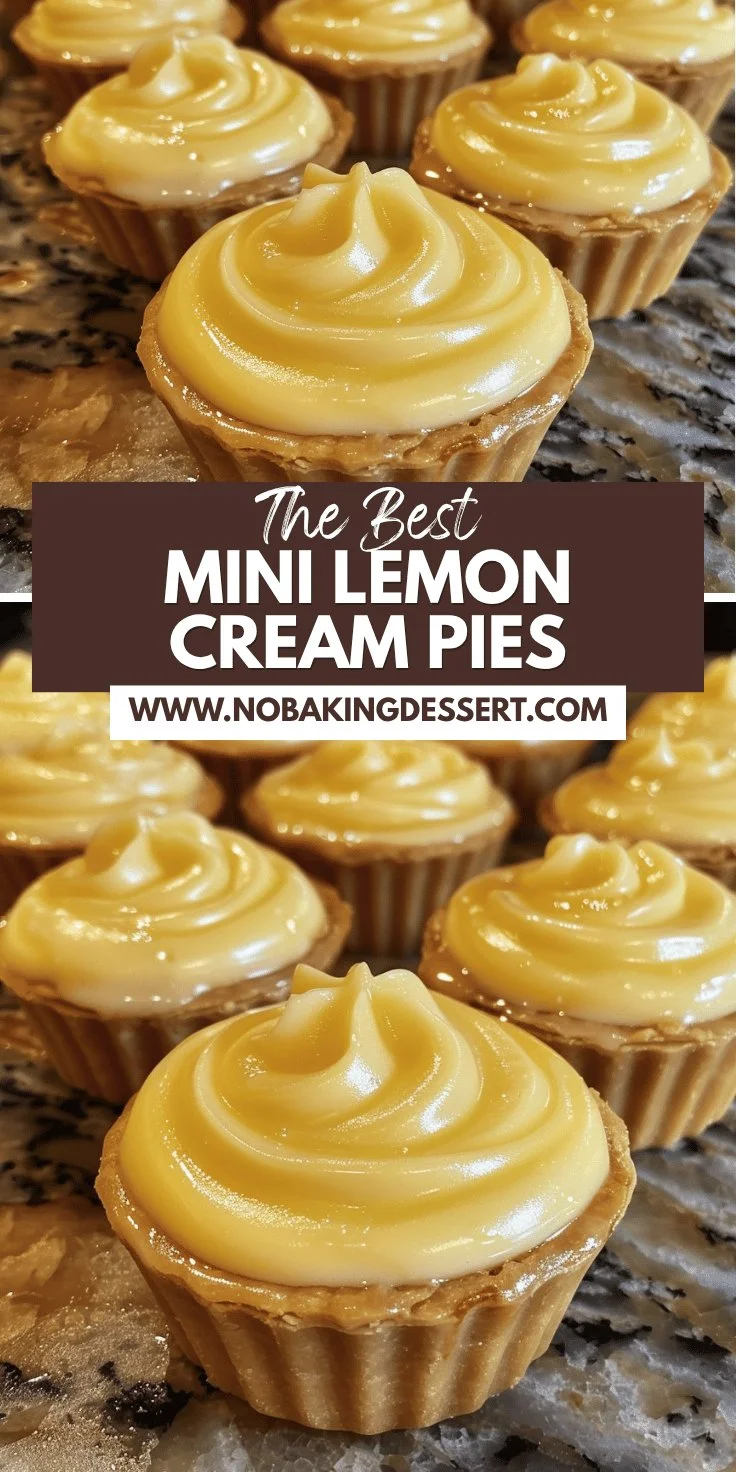 Lemon Cream Pies in Mini Form