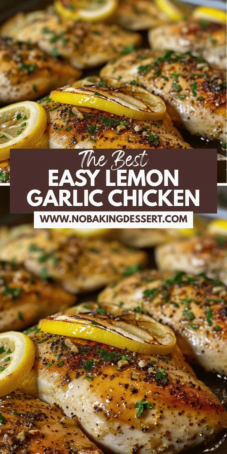 Lemon Garlic Chicken Breasts Recipe - Easy and Juicy