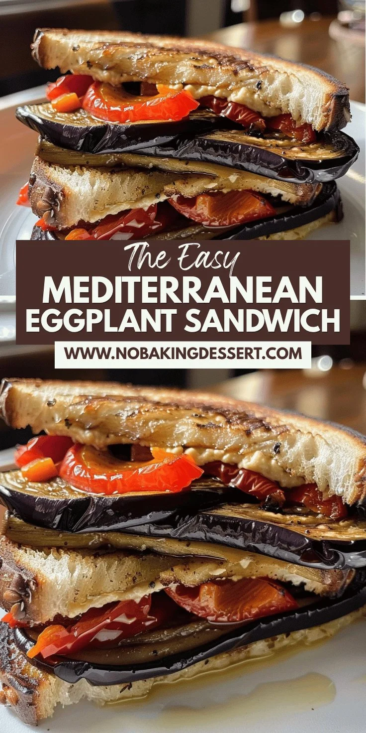 Mediterranean Eggplant Sandwich: Easy and Fresh