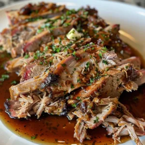 Mississippi-Style Pulled Pork served with barbecue sauce and coleslaw