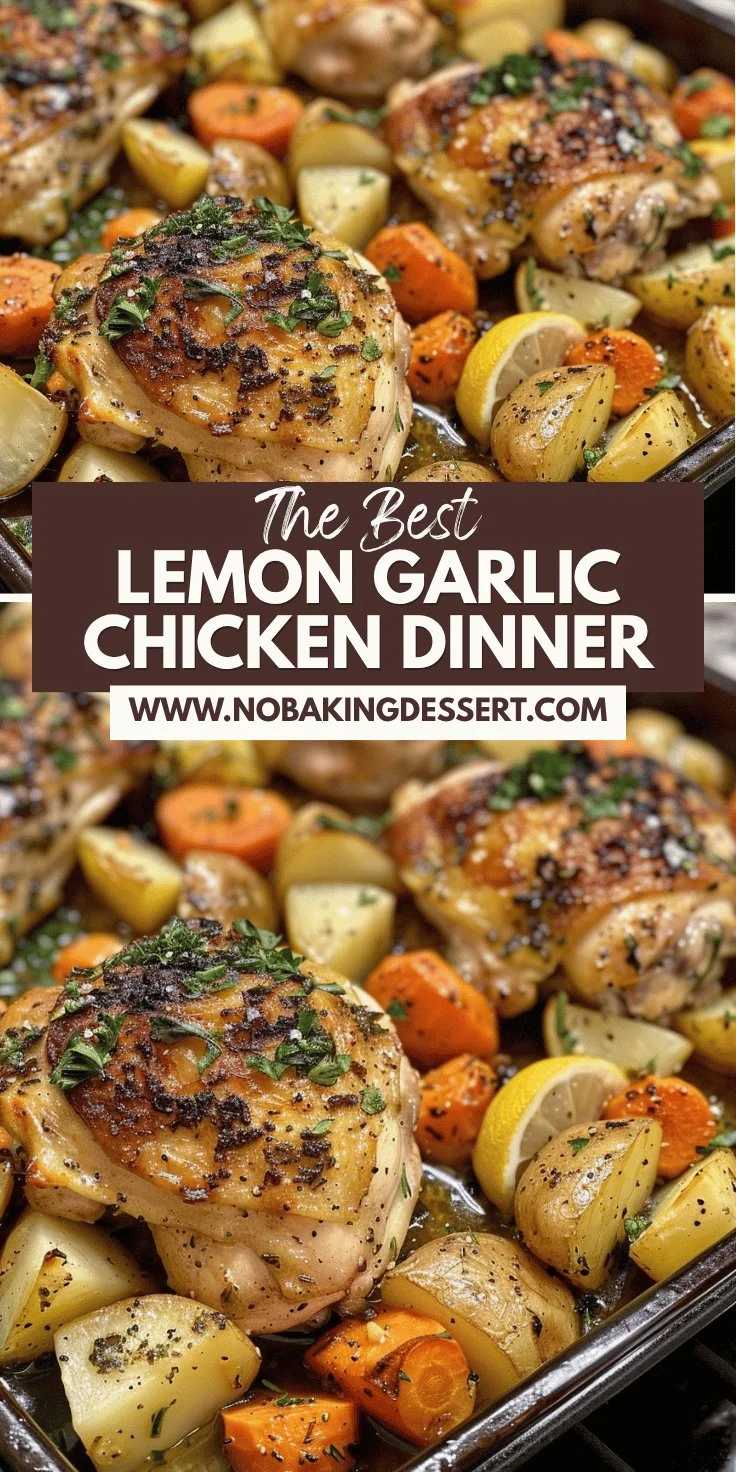 One-Pan Lemon Garlic Chicken with Vegetables