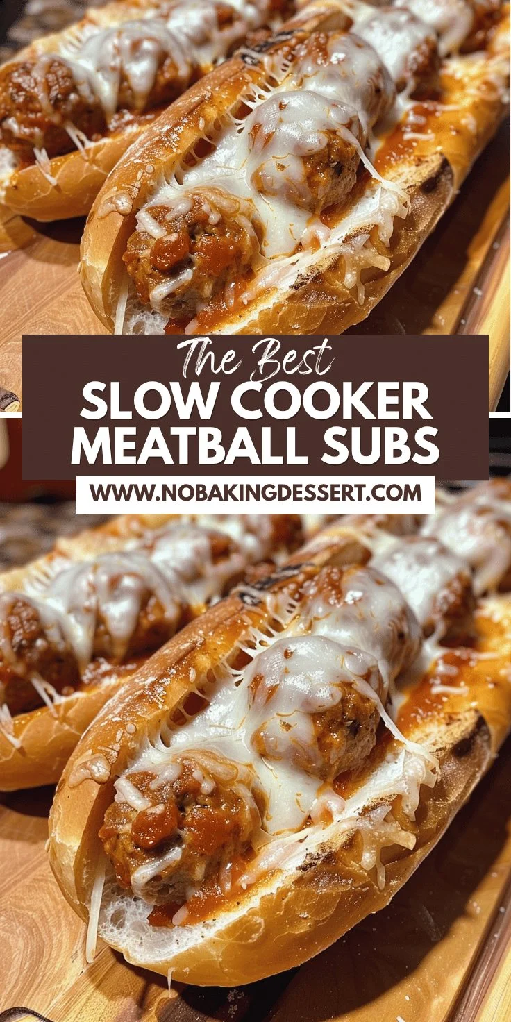 Recipe for Slow Cooker Meatball Subs