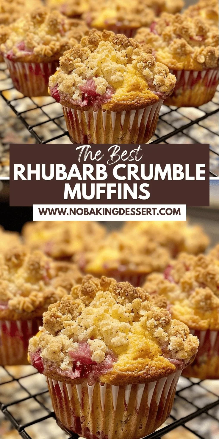 Rhubarb Crumble Muffins Recipe