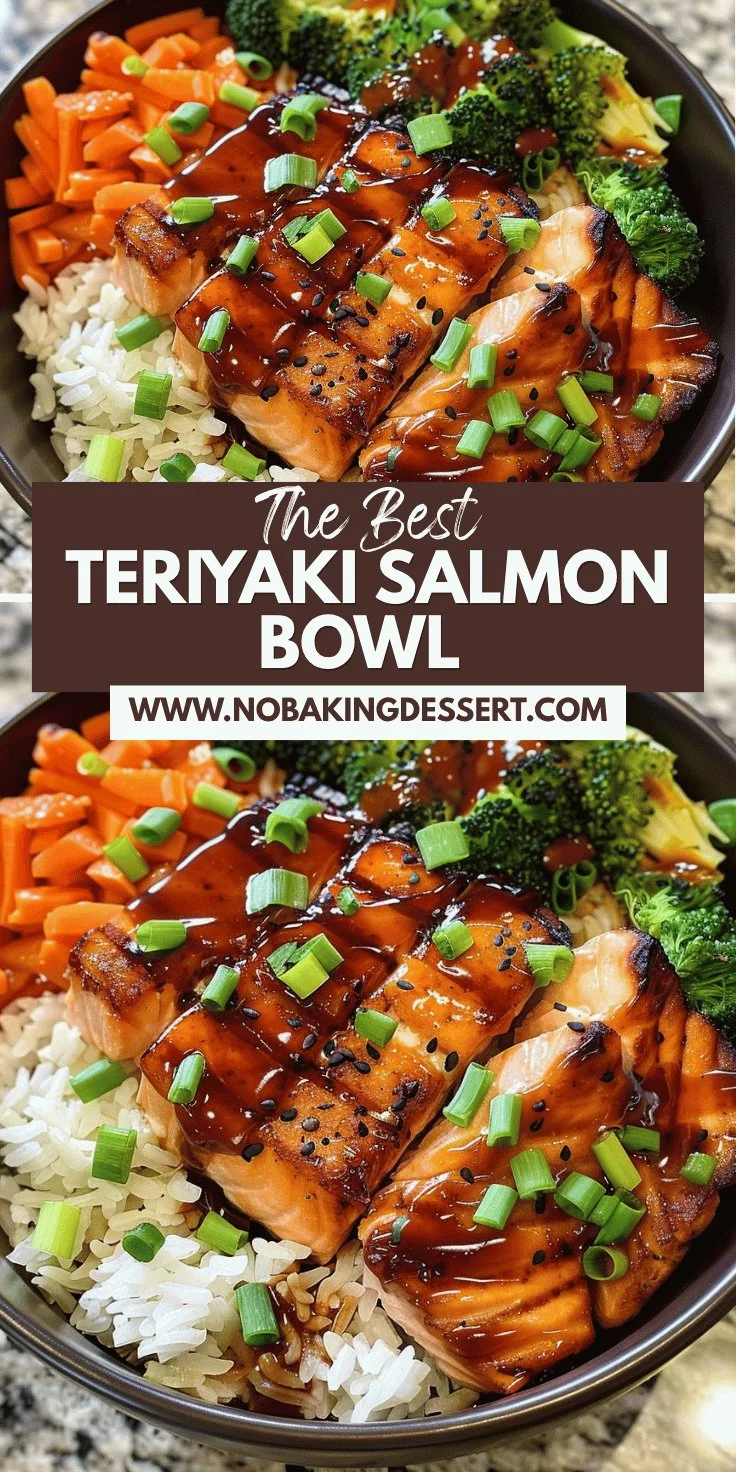 Teriyaki Salmon Rice Bowl with Vegetables