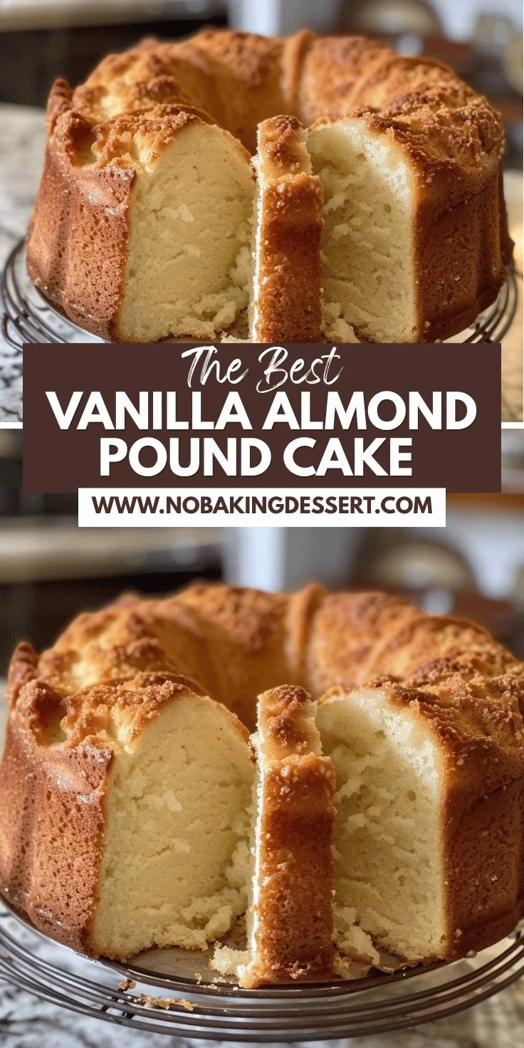 Vanilla Almond Pound Cake Recipe